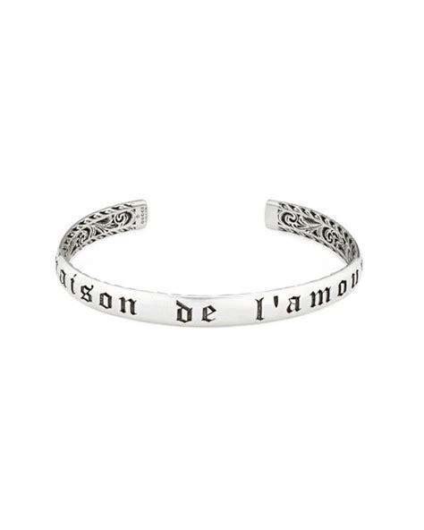 madison de l'amour gucci|'Maison de l'Amour' bracelet in 925 sterling silver .